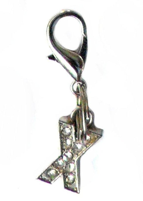 A-Z Crystal Letter Pet Charms Salmon Oscar