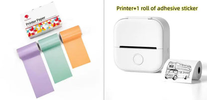 Portable Mini Thermal Label Printer Home Photo Printer Student Wrong Question Printer Bluetooth-compatible Mini Label Printer Price Tag AliExpress