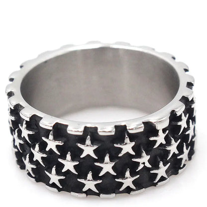 Retro Men's Titanium Steel Ring TrendyDomineering Steel AliExpress