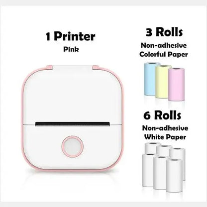 Portable Mini Thermal Label Printer Home Photo Printer Student Wrong Question Printer Bluetooth-compatible Mini Label Printer Price Tag AliExpress