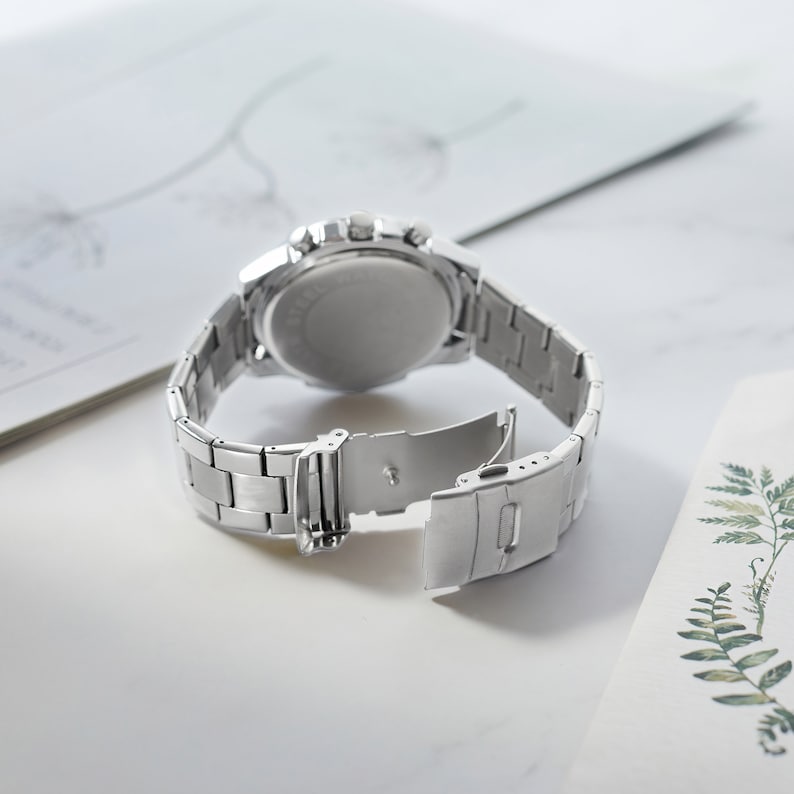 Personalized Mens Watch, Boyfriend Gift, Anniversary Gift Green Millie