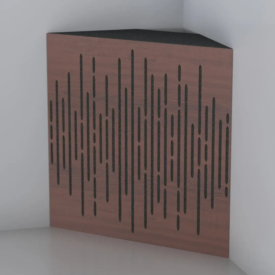 Sound Corner Acoustic Bass Trap "Wave" | Studio Treatment Red Rosemary
