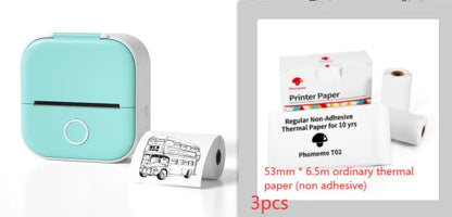 Portable Mini Thermal Label Printer Home Photo Printer Student Wrong Question Printer Bluetooth-compatible Mini Label Printer Price Tag AliExpress