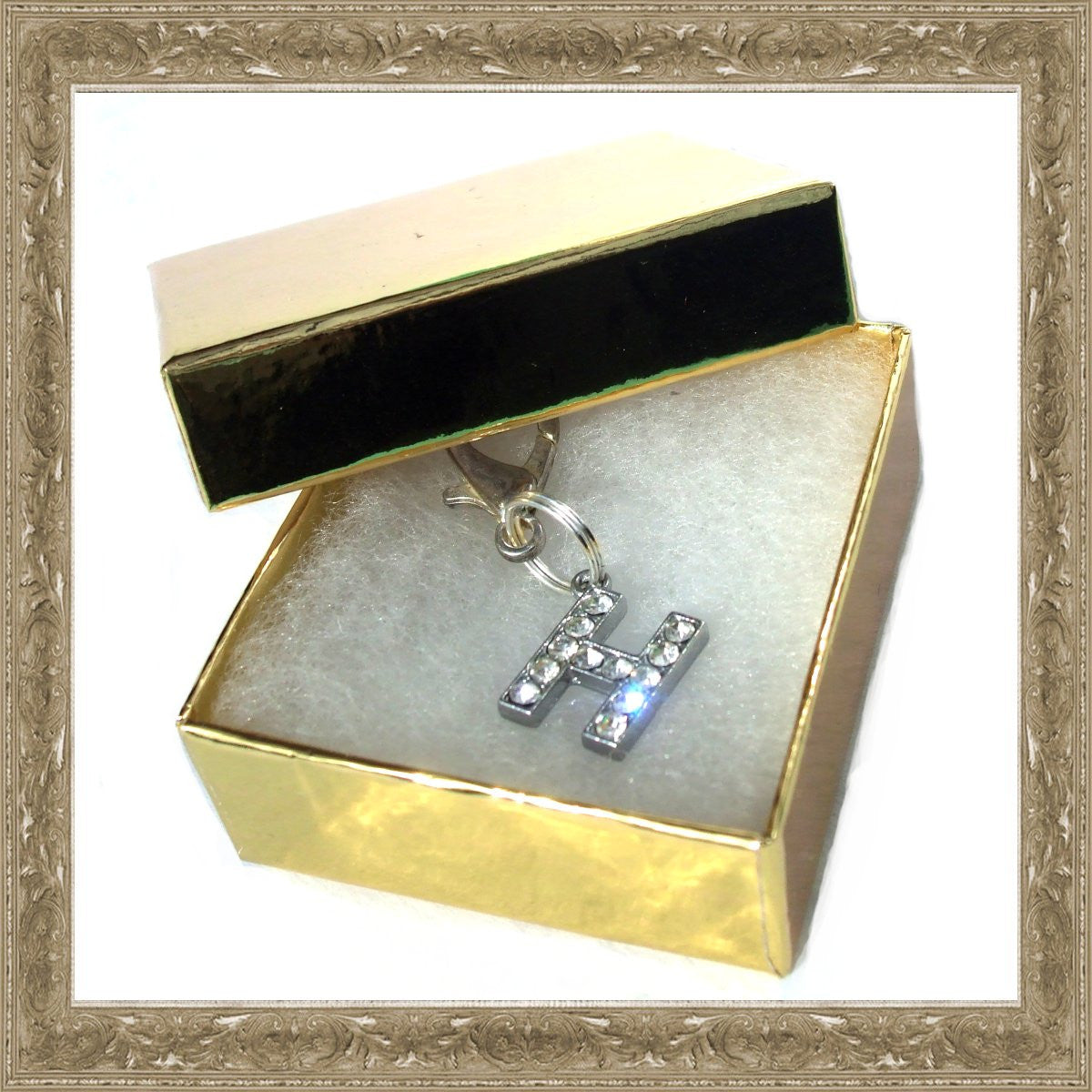 A-Z Crystal Letter Pet Charms Salmon Oscar